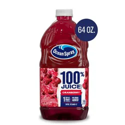 Ocean Spray 100% Juice Cranberry Blend – 64 fl oz Bottle