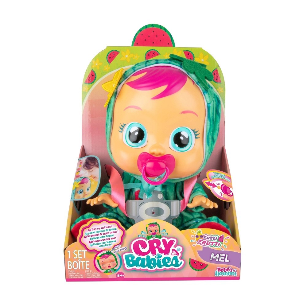 slide 5 of 9, Cry Babies Tutti Frutti Mel the Watermelon Scented Doll, 1 ct