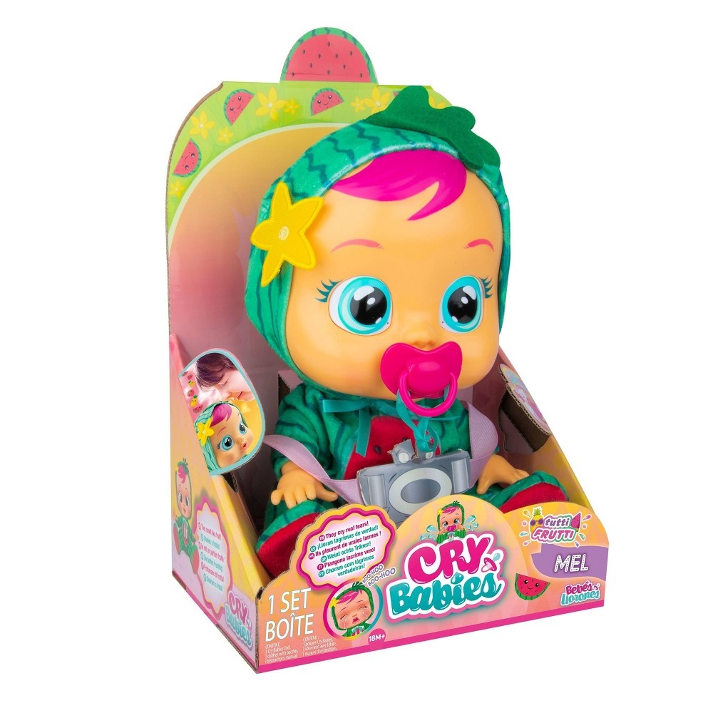slide 6 of 9, Cry Babies Tutti Frutti Mel the Watermelon Scented Doll, 1 ct