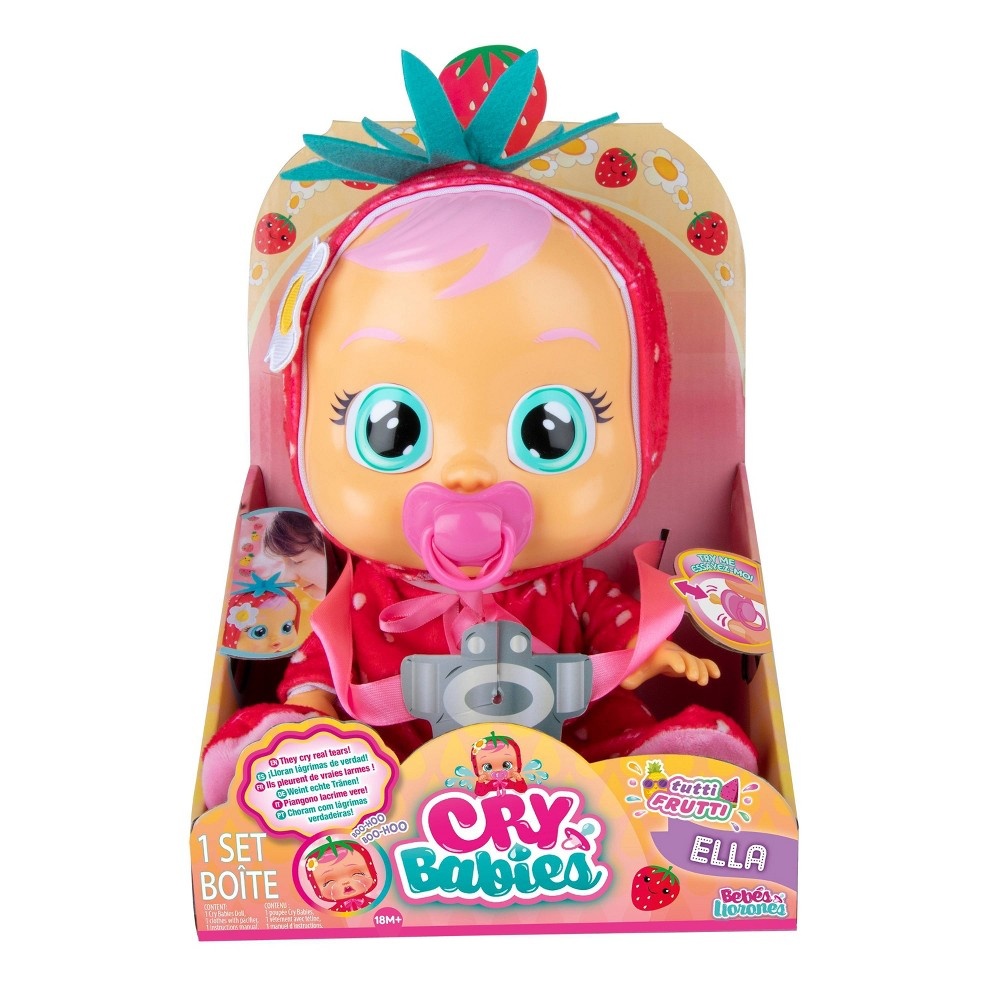 slide 6 of 11, Cry Babies Tutti Frutti Ella The Strawberry Scented Doll, 1 ct