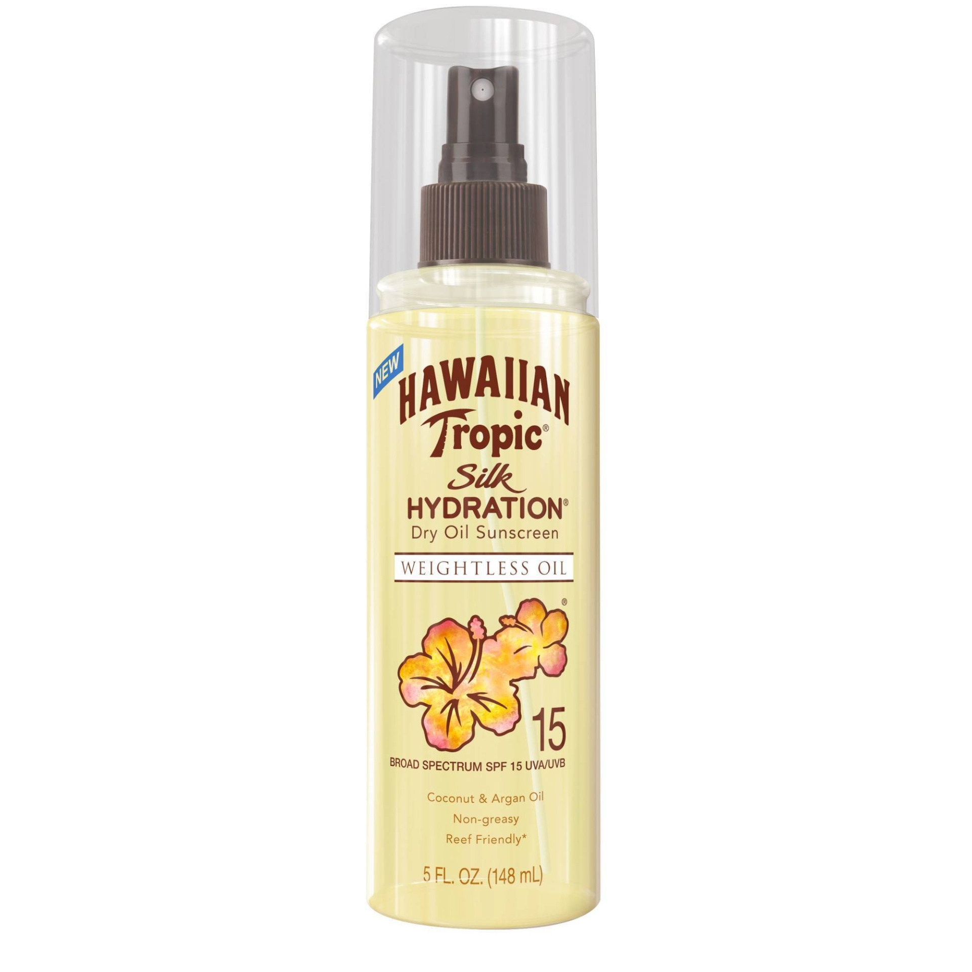 slide 1 of 3, Hawaiian Tropic Silk Hydration Dry Oil Mist - SPF 15 - 5 fl oz, 15 x 5 fl oz