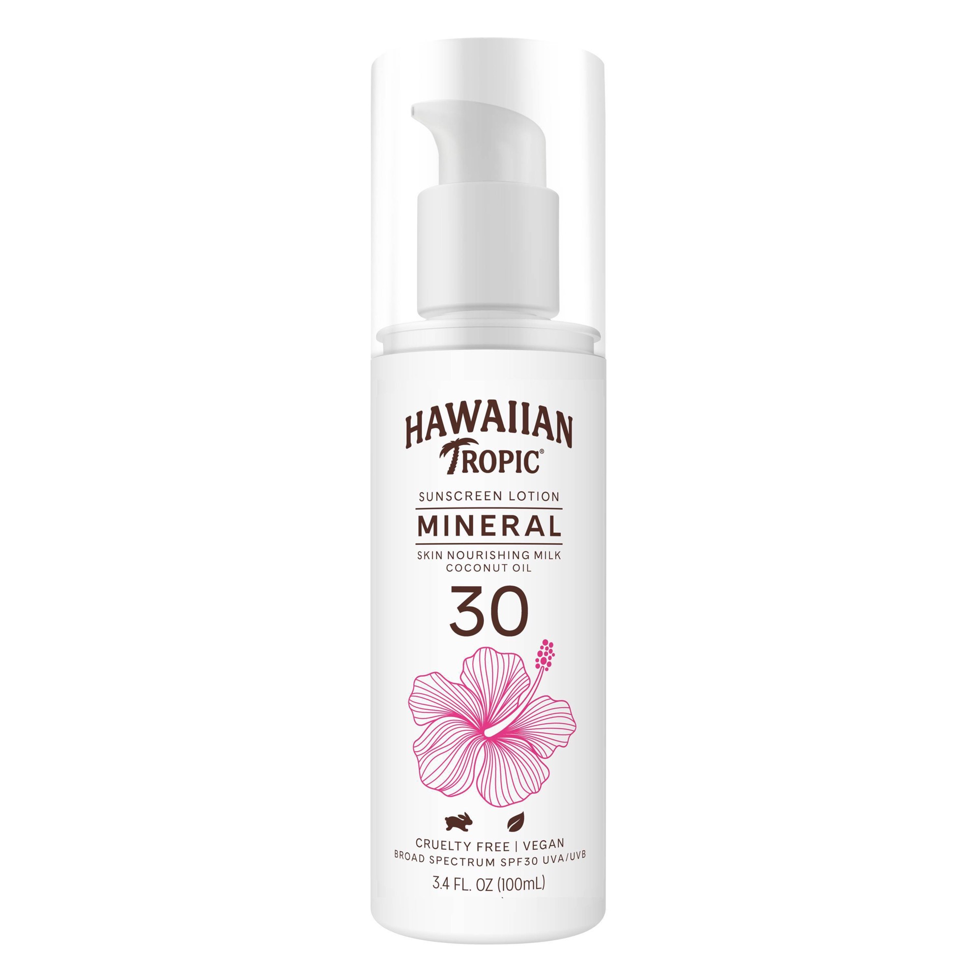 slide 1 of 7, Hawaiian Tropic Mineral Sun Milk Body Lotion - SPF 30 - 3.4 fl oz, 30 x 3.4 fl oz