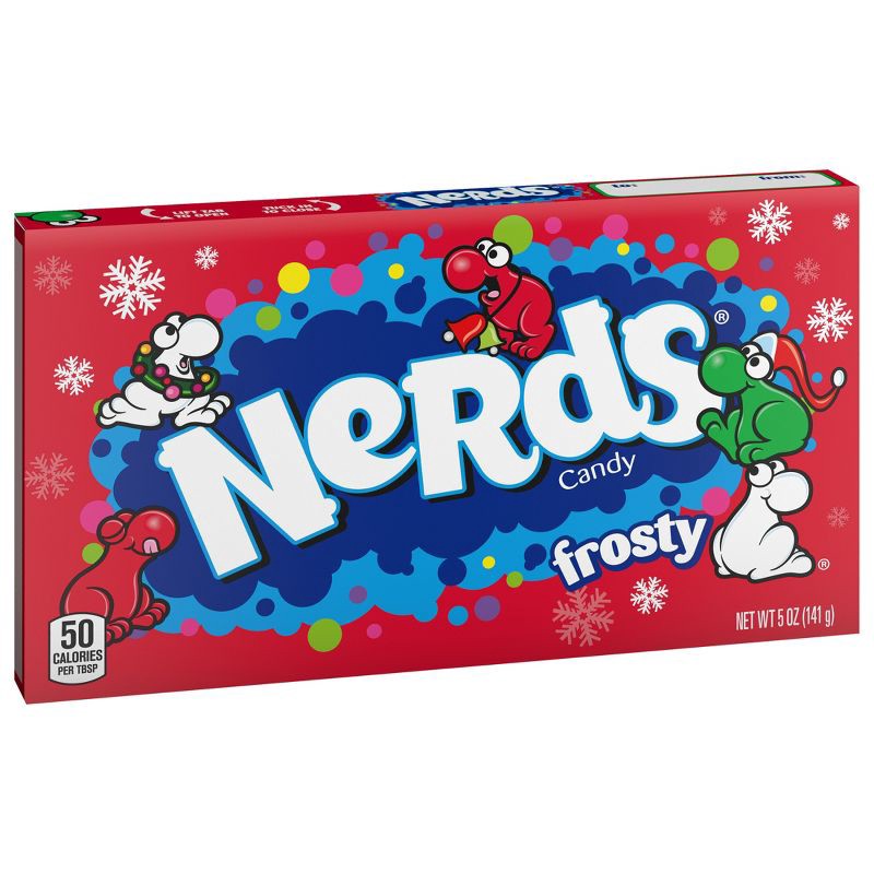 slide 2 of 8, Nerds Christmas Frosty Theatre Box - 5oz, 5 oz