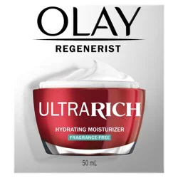 Olay Regenerist Ultra Rich Face Moisturizer for Dry Skin Fragrance-Free - 1.7oz: Deep Hydration, Anti-Aging, Contains Peptides