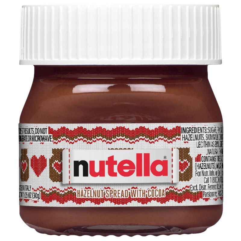 slide 1 of 9, Nutella Christmas Mini Chocolate Hazelnut Spread - 1.05oz, 1.05 oz