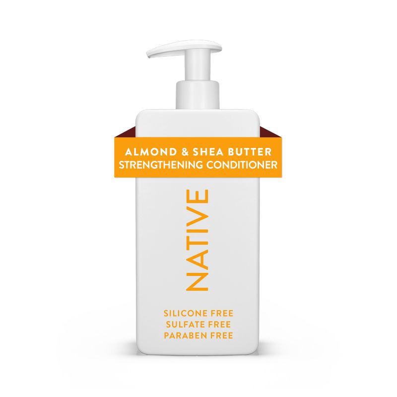 slide 11 of 11, Native Almond & Shea butter Strengthening Vegan Conditioner Sulfate, Paraben and Silicone Free - 16.5 fl oz, 16.5 fl oz