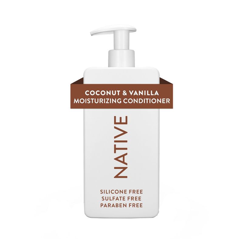 slide 1 of 10, Native Coconut & Vanilla Moisturizing Vegan Conditioner, Clean, Sulfate, Paraben and Silicone Free - 16.5 fl oz, 16.5 fl oz