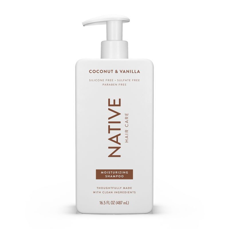 slide 2 of 7, Native Coconut & Vanilla Moisturizing Vegan Shampoo Sulfate, Paraben and Silicone Free - 16.5 fl oz, 16.5 fl oz