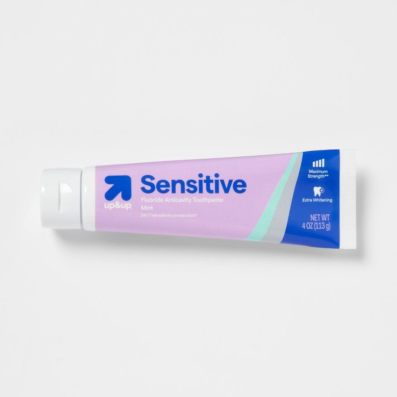 slide 3 of 6, Extra Sensitive Whitening Toothpaste - 4oz - up&up™, 4 oz