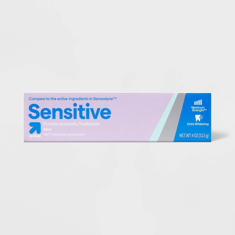 slide 1 of 6, Extra Sensitive Whitening Toothpaste - 4oz - up&up™, 4 oz