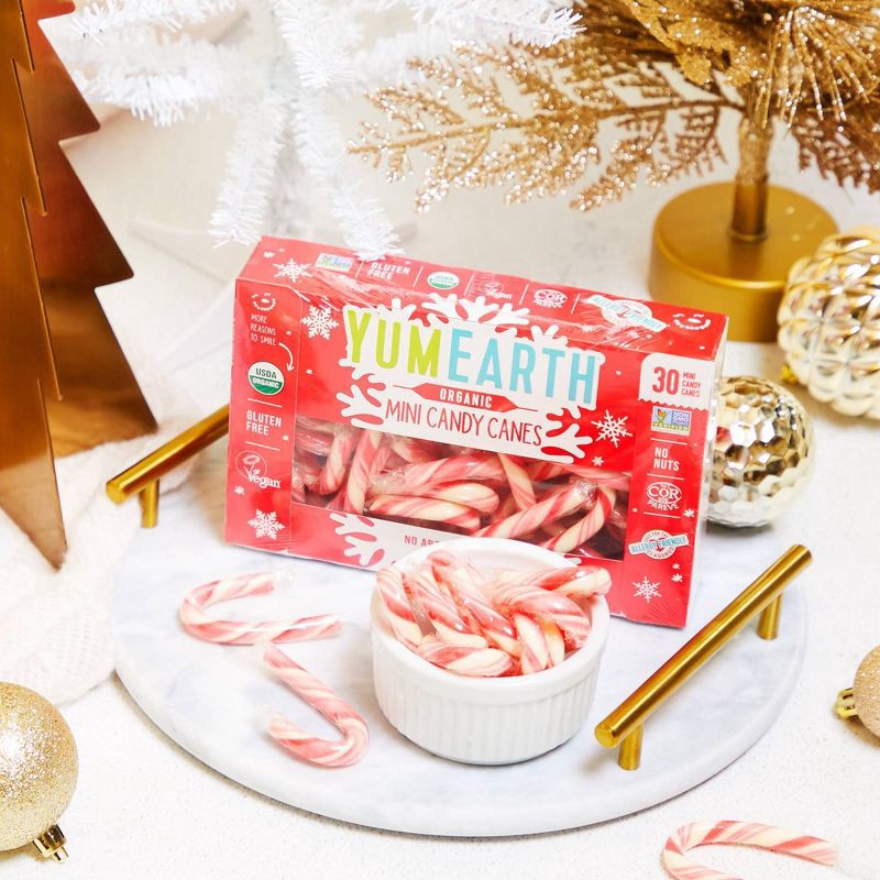 slide 3 of 8, YumEarth Yum Earth Christmas Mini Candy Canes - 6.34oz/30ct, 6.34 oz, 30 ct