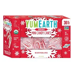 YumEarth Christmas Mini Candy Canes - 6.34oz/30ct