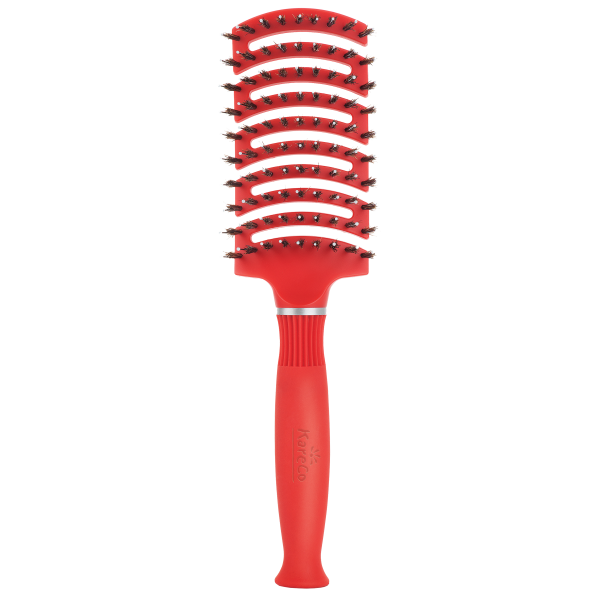 slide 8 of 17, KareCo Tangle Buster Superflex Brush, Red, 1 ct