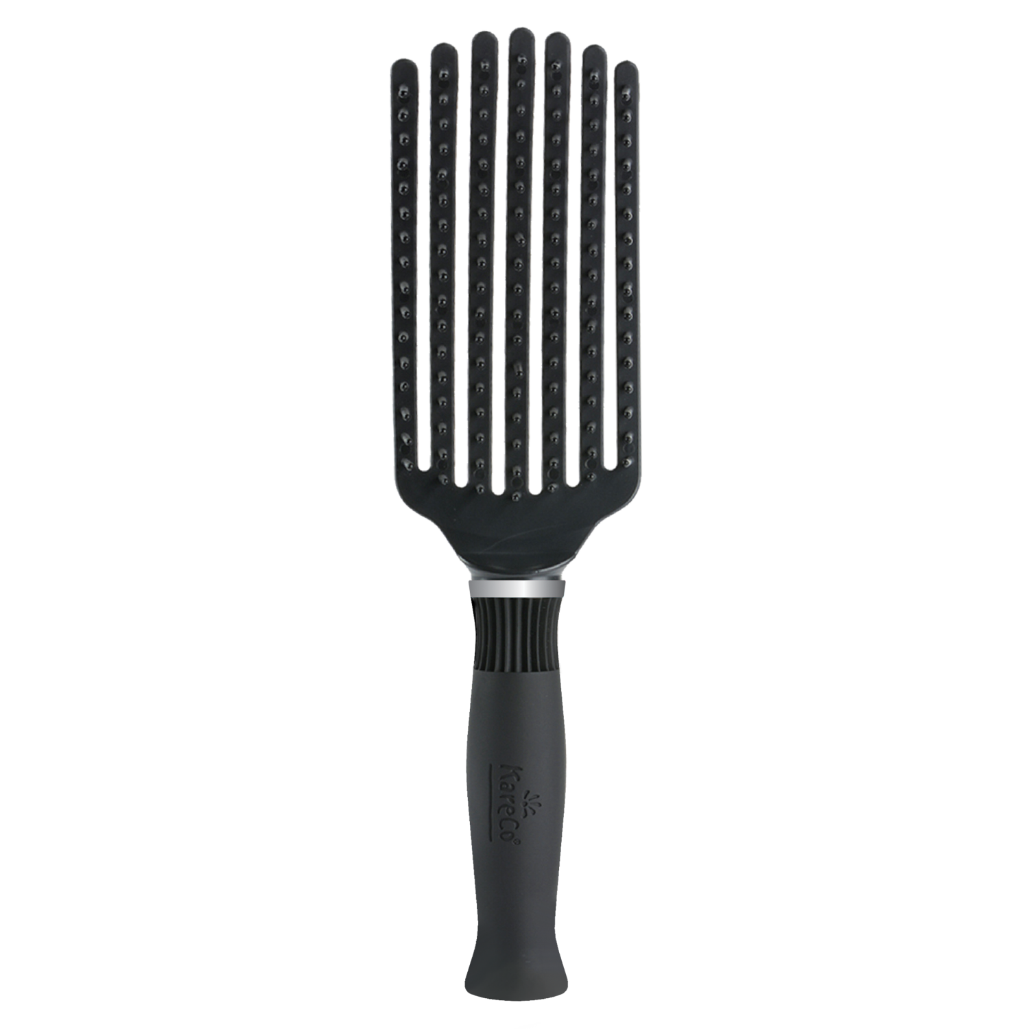 slide 3 of 3, KareCo Tangle Buster Mini Detangler Brush Black, 1 ct