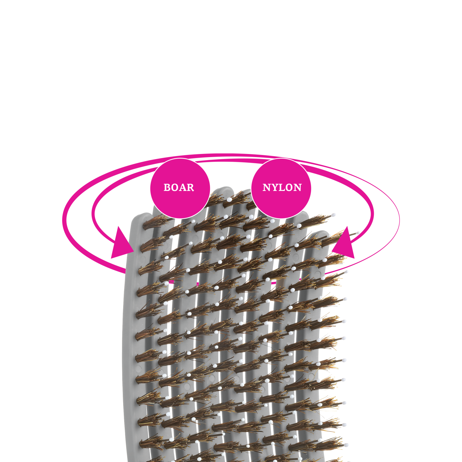 slide 2 of 3, KareCo Tangle Buster Styler Brush Gray, 1 ct