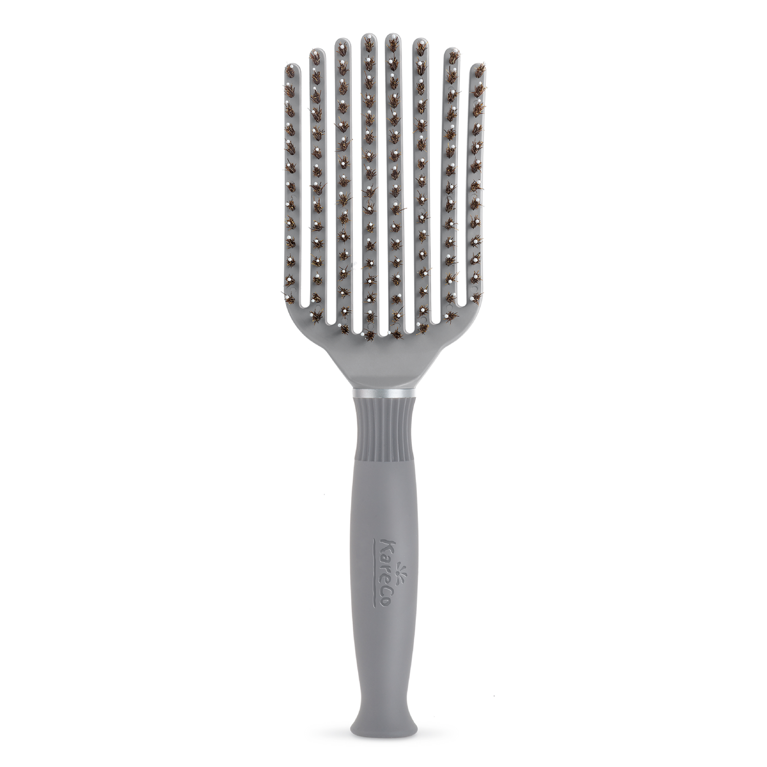 slide 3 of 3, KareCo Tangle Buster Styler Brush Gray, 1 ct
