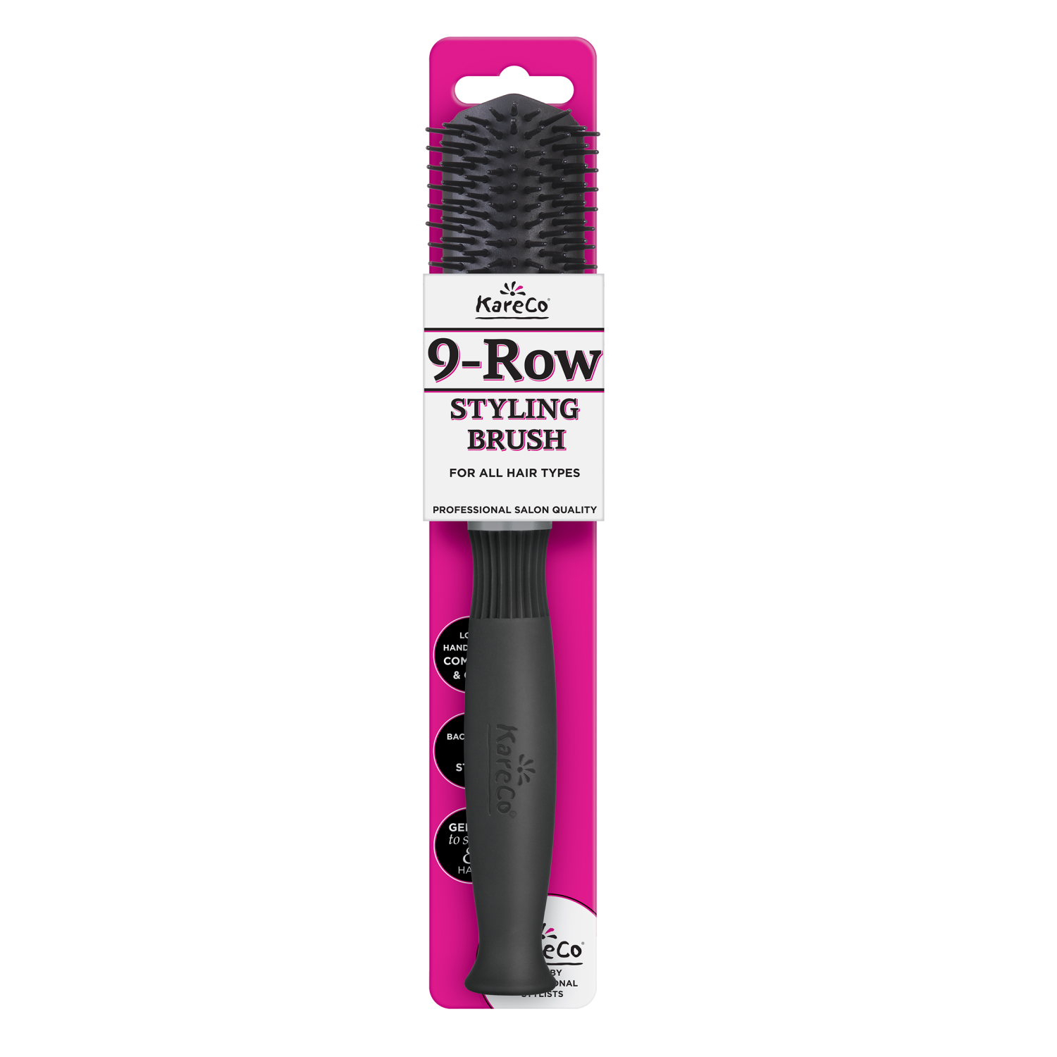 slide 1 of 2, KareCo 9-Row Styling Brush 1 Each, 1 ct