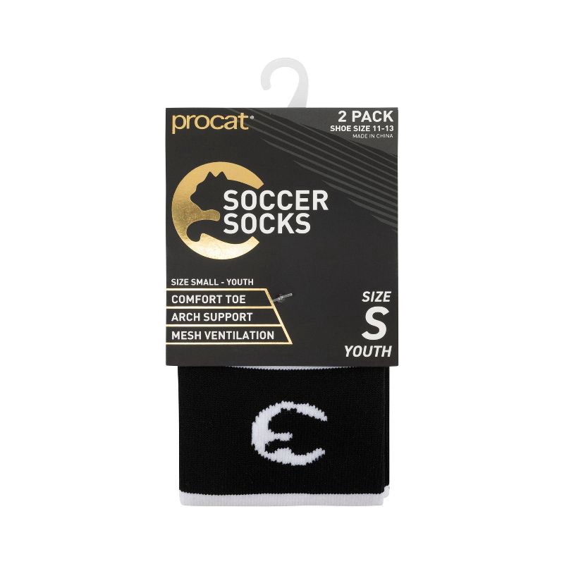 slide 3 of 3, ProCat by Puma ProCat Soccer Socks 2pk - L, 2 ct