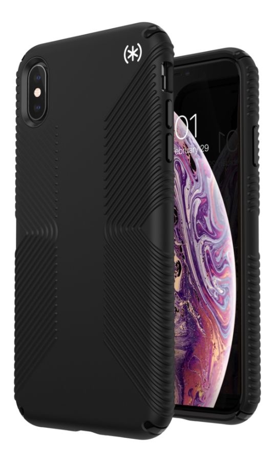 slide 7 of 8, Speck Presidio2 Grip Case For Apple Iphone Xs Max, Black, 136471-9116, 1 ct