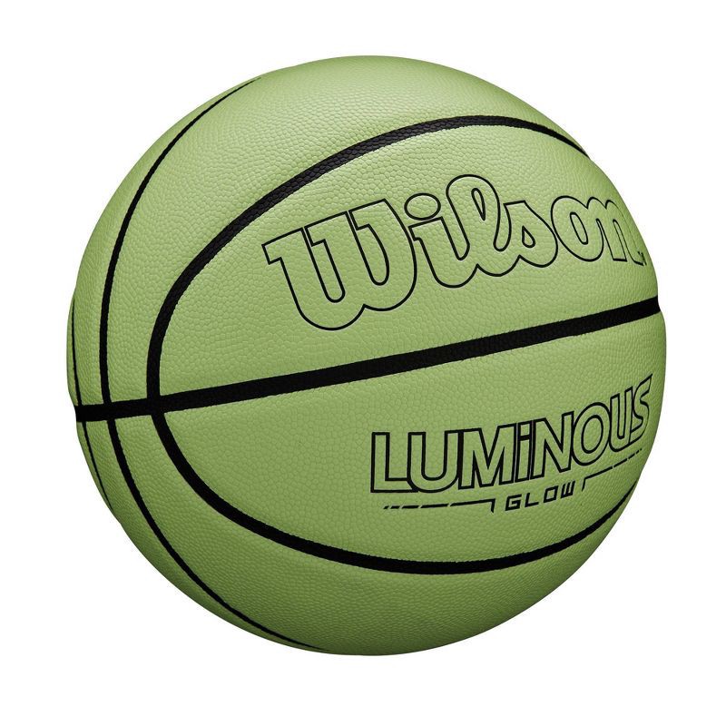 slide 2 of 7, Wilson 29.5" Luminous Glow Basketball, 1 ct