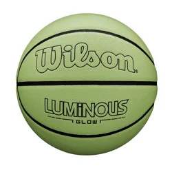 Wilson 29.5" Luminous Glow Basketball: Outdoor Rubber Sports Ball