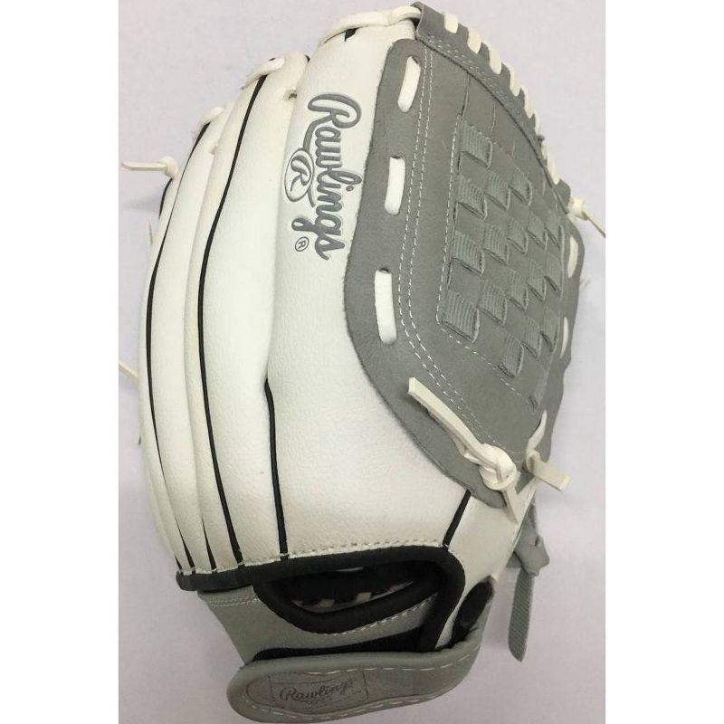 slide 1 of 1, Rawlings 12" Fielding Gloves - White/Gray, 1 ct