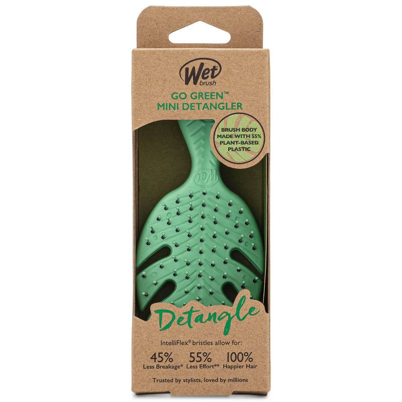 slide 2 of 4, Wet Brush Go Green Mini Detangler Hair Brush - Green, 1 ct