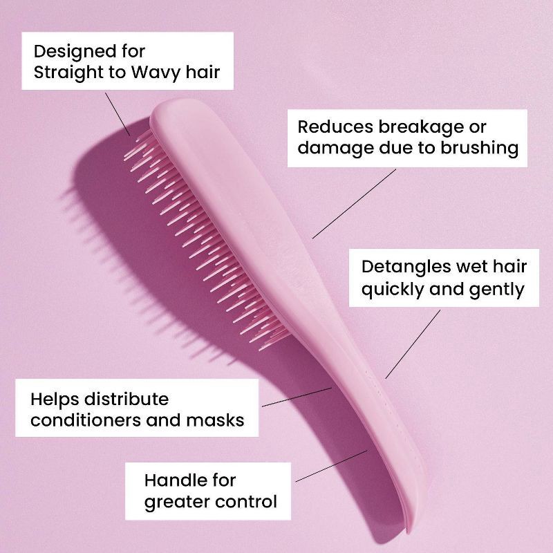 slide 3 of 7, Tangle Teezer Ultimate Detangler Hair Brush for All Hair Types - Pink, 1 ct