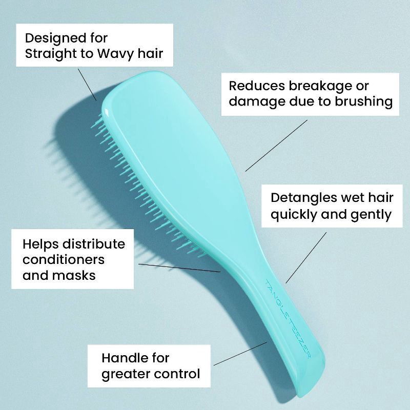 slide 3 of 7, Tangle Teezer Ultimate Detangler Hair Brush for All Hair Types - Teal, 1 ct