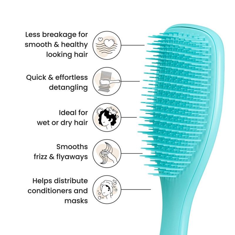 slide 5 of 10, Tangle Teezer Ultimate Detangler Hair Brush for All Hair Types - Teal, 1 ct
