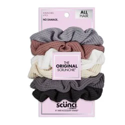 scunci scünci No Damage Thermal Scrunchies - Lavender/Neutral - All Hair - 6pk