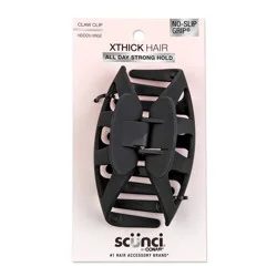scunci scünci No-Slip Grip Recycled Extra Large Claw Clip - Matte Black - Extra Thick Hair
