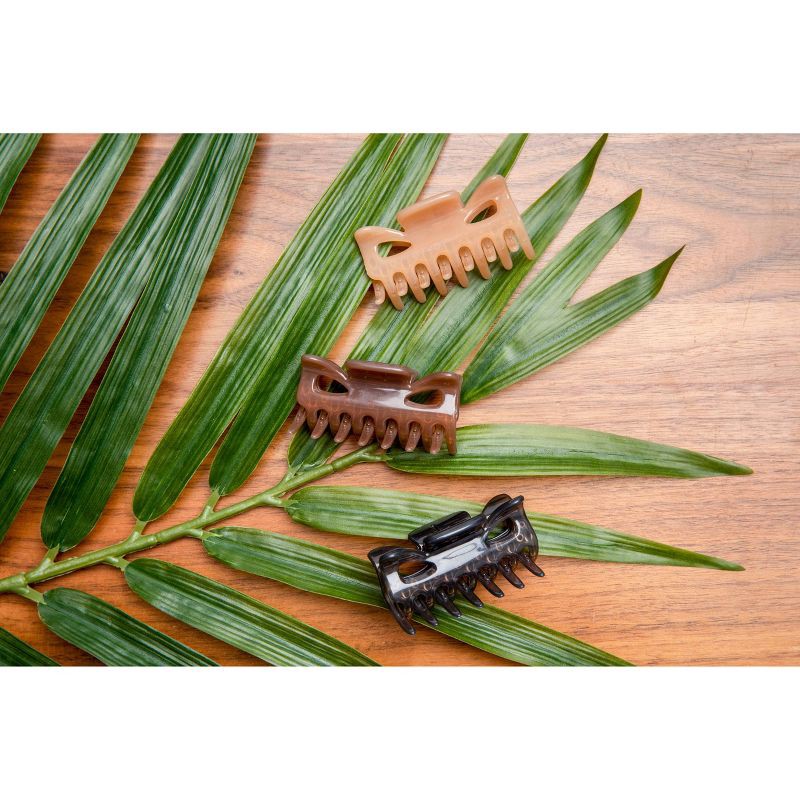 scunci Medium No Slip Grip Jaw Clips Glossy Neutral 3ct 3 ct Shipt