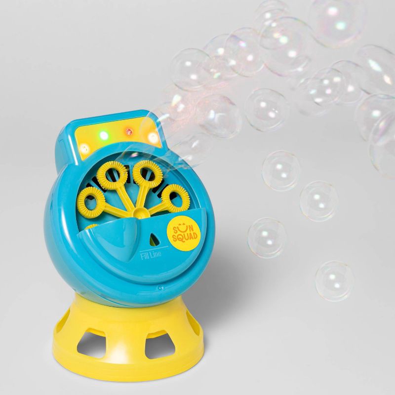 slide 2 of 4, Light-Up Bubble Maker Blue/Yellow - Sun Squad™: Bubble Blower for Kids, 1 ct