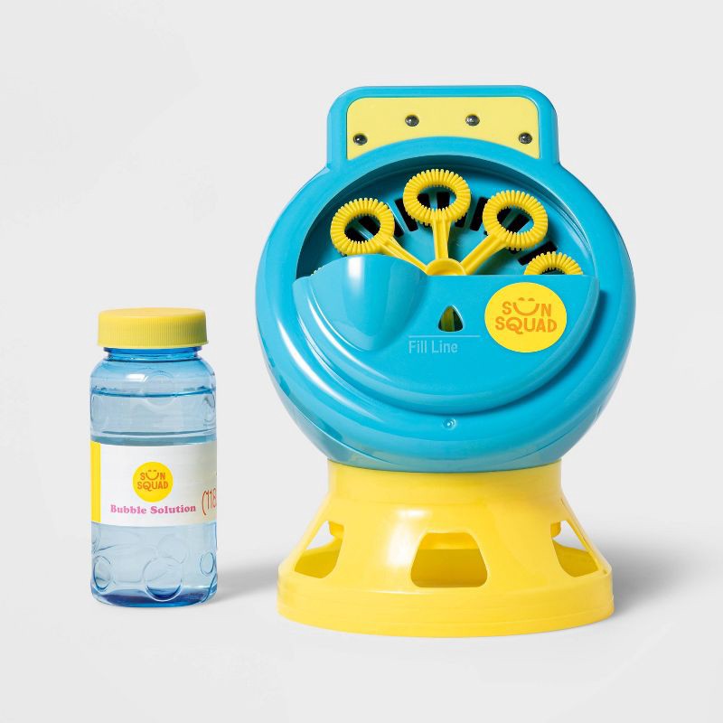 slide 1 of 4, Light-Up Bubble Maker Blue/Yellow - Sun Squad™: Bubble Blower for Kids, 1 ct