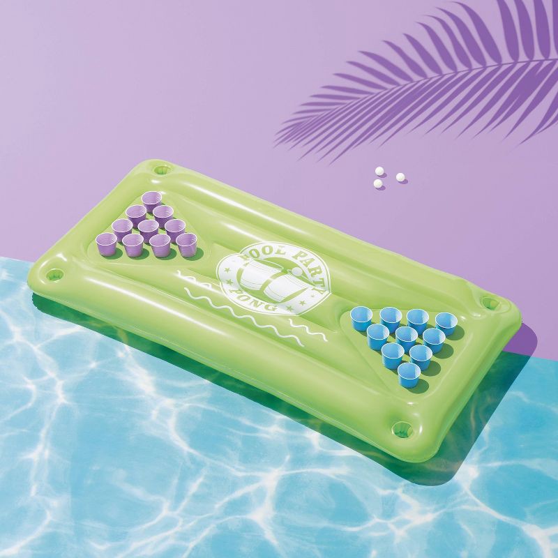 slide 5 of 5, Pool Pong Float Bright Green - Sun Squad™, 1 ct