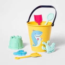 7pc Shark Sand Bucket Set - Sun Squad