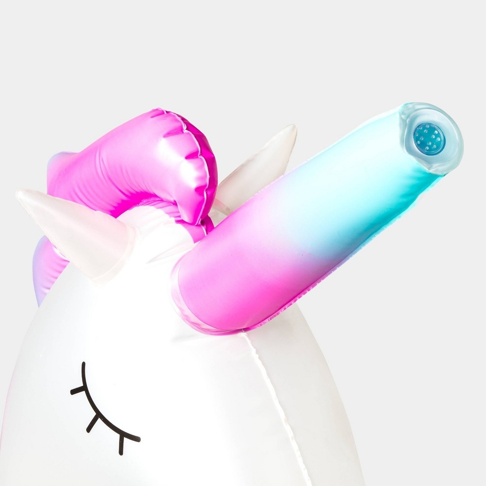 slide 3 of 5, Unicorn Sprinkler Pearlized Matte White - Sun Squad, 1 ct