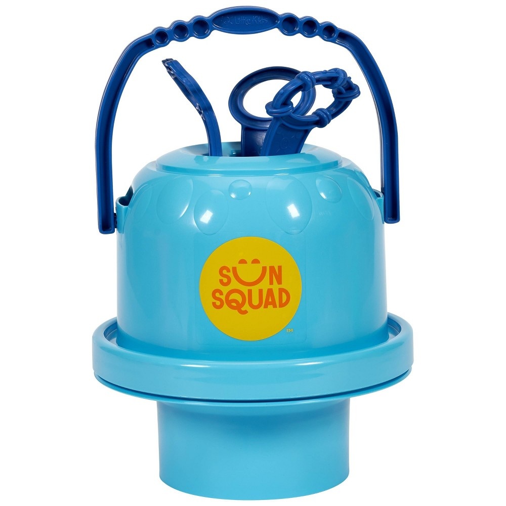 slide 3 of 5, No Spill Big Bubble Bucket Blue - Sun Squad, 1 ct