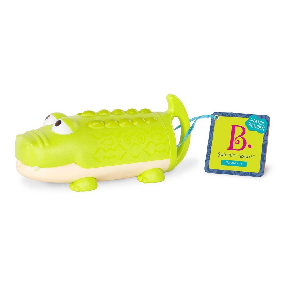 slide 4 of 4, B. toys Splishin' Splash Crocodile Water Squirt, 1 ct
