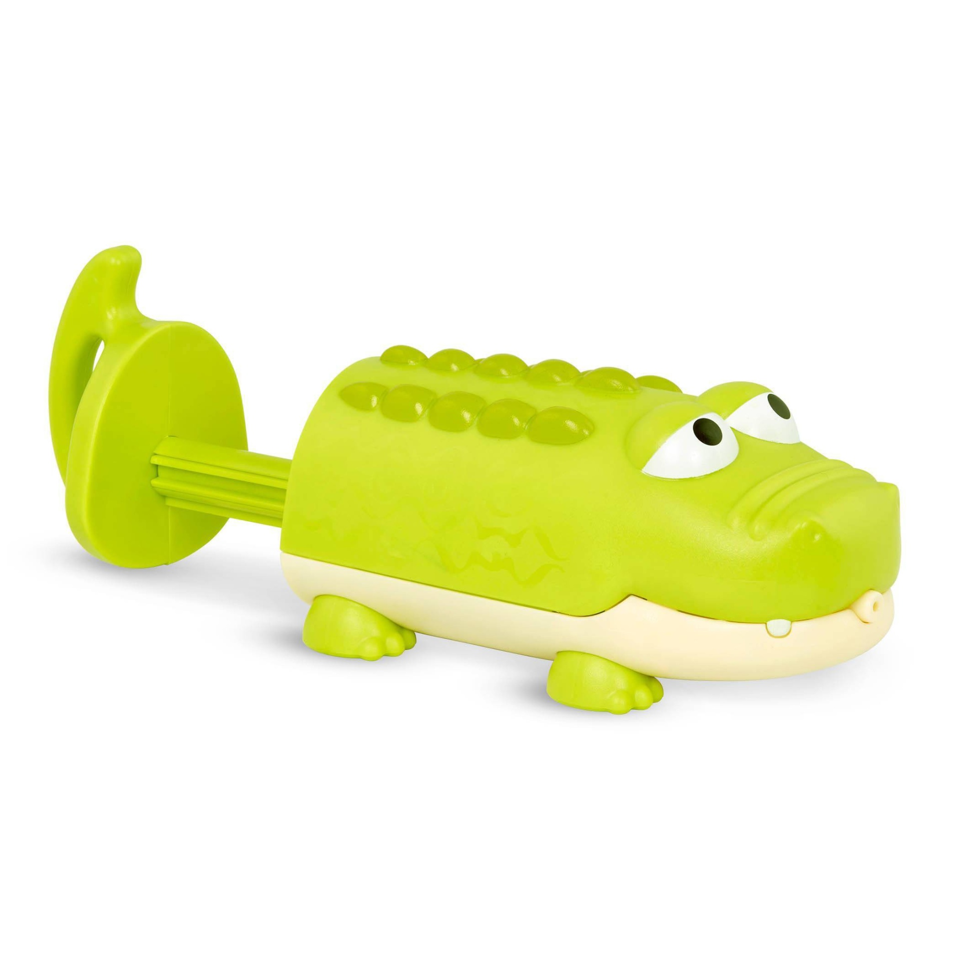 slide 1 of 4, B. toys Splishin' Splash Crocodile Water Squirt, 1 ct
