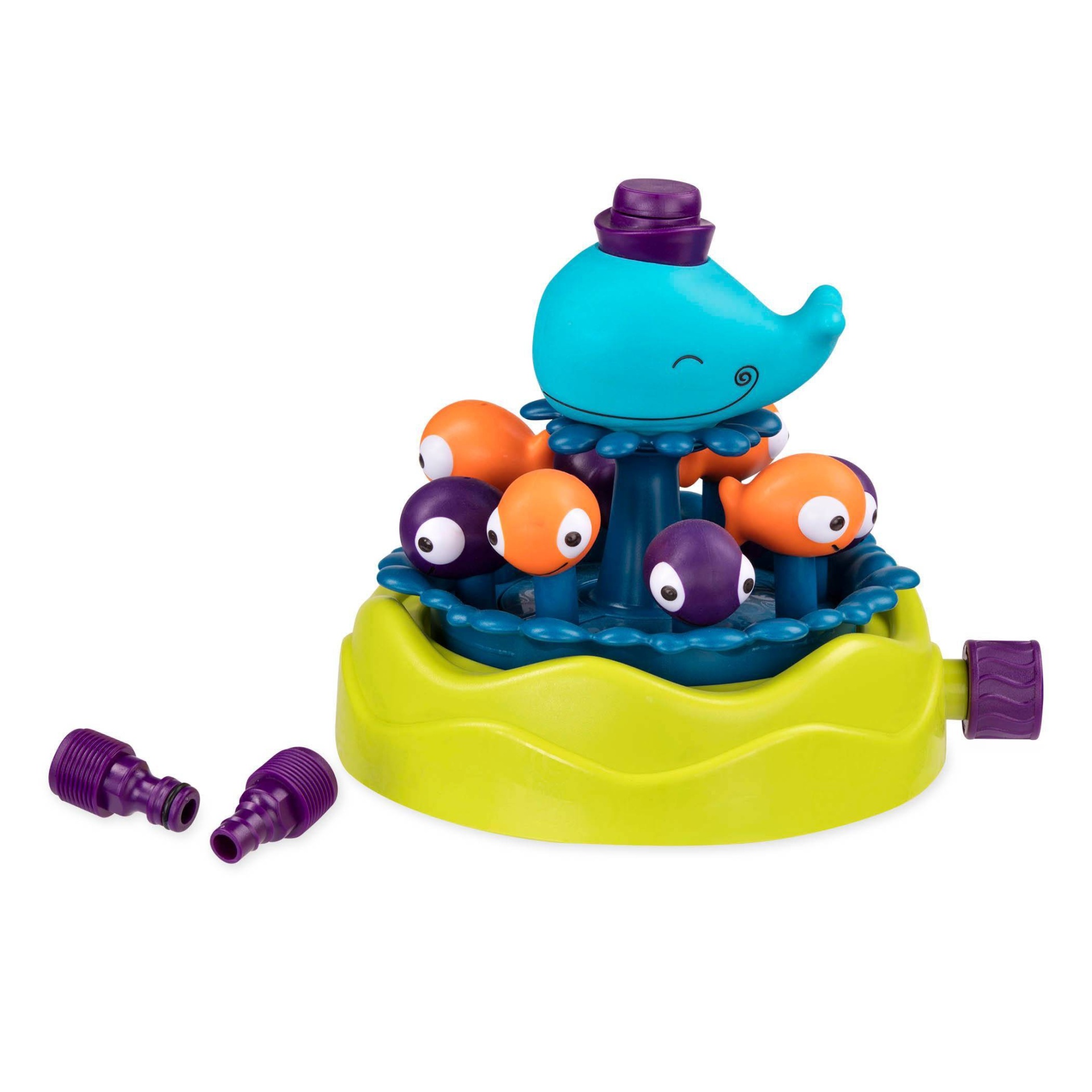 slide 1 of 6, B. toys Whirly Whale Water Sprinkler for Kids, 1 ct