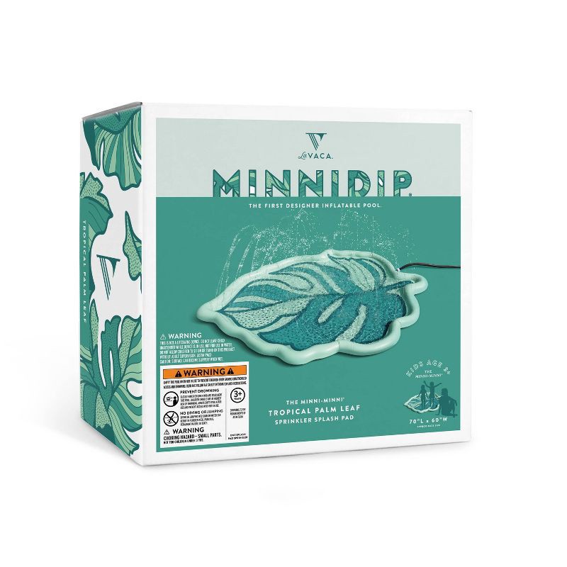 slide 2 of 5, MINNIDIP Palm Leaf Splash Pad Sprinkler, 1 ct