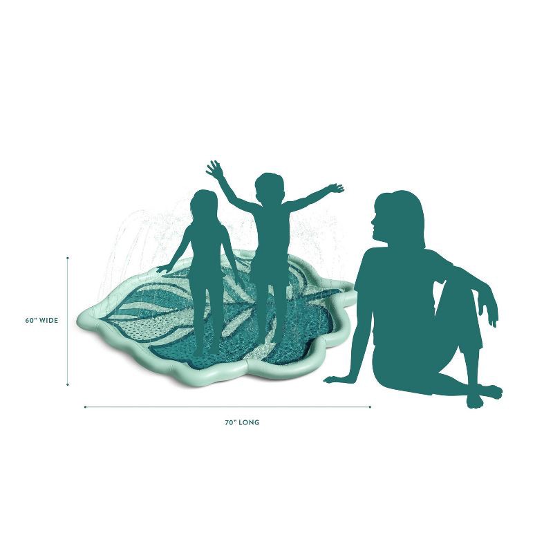 slide 4 of 5, MINNIDIP Palm Leaf Splash Pad Sprinkler, 1 ct