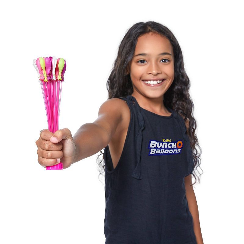 slide 9 of 10, Bunch O Balloons 3pk Rapid-Filling Self-Sealing Pool Water Balloons by ZURU - Crazy Colors: 100 Pieces, Latex Material, Ages 3+, 3 ct, 100 ct