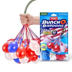 Bunch O Balloons 3pk Rapid Filling Self Sealing Pool Water Balloon Toys - 105pc Red/White/Blue: Pool Games, 105 Pcs Set