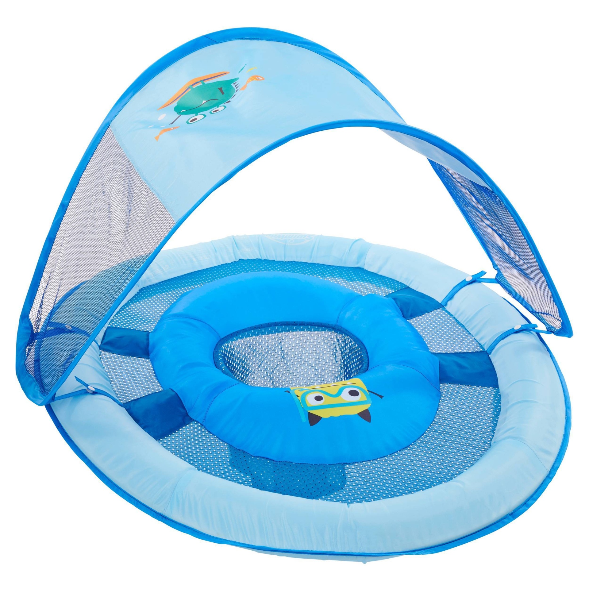 slide 1 of 4, SwimWays Baby Spring Water Float - Blue, 1 ct