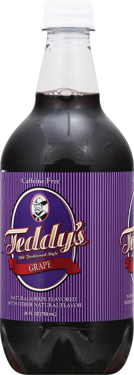 slide 7 of 9, Teddy's Soda Grape 26oz, 26 oz