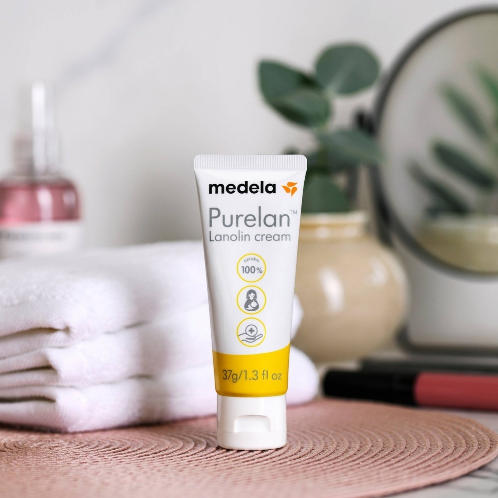 slide 2 of 5, Medela Purelan Lanolin Nipple Cream, 1.3 oz