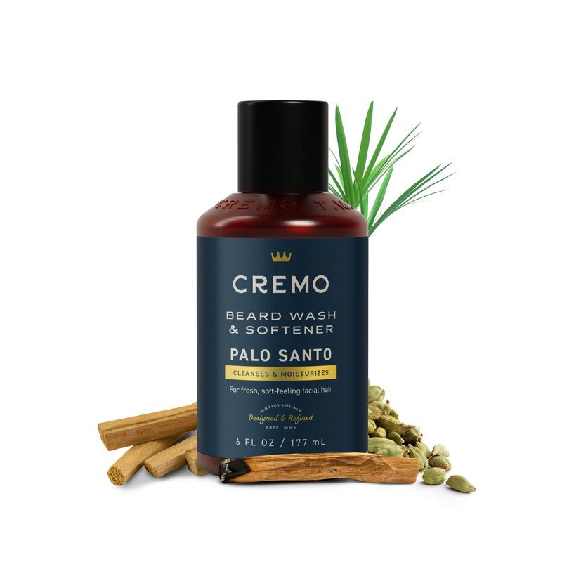 slide 10 of 10, Cremo Palo Santo 2-in-1 Beard Wash and Softener - 6 fl oz, 6 fl oz
